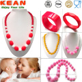 BPA free food grade fashion pendant necklace jewelry for teething